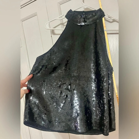 JOIE Lei Lei Sequined Sleeveless Halter Party Top - Picture 5 of 7